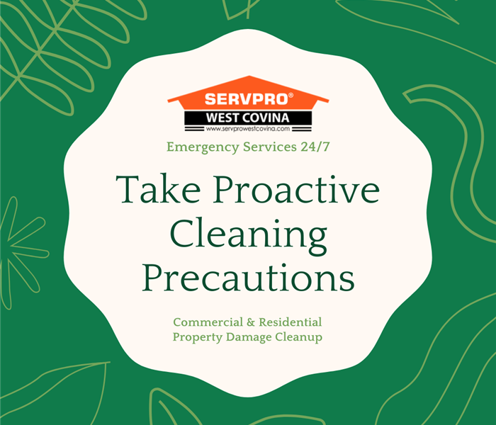 Flyer reminding everyone to take proactive cleaning precautions
